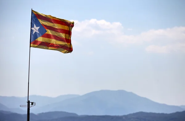 Freedom flag of Catalonia — Stock Photo, Image