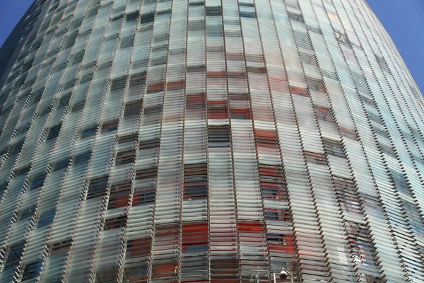 Skyscraper with solar blinds — Stock Photo, Image