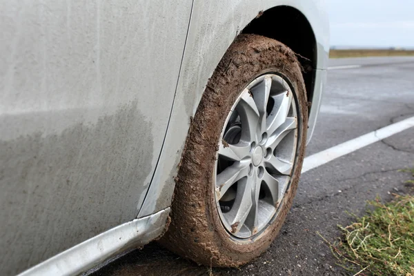 Einde van de off-road — Stockfoto