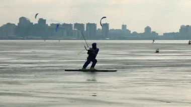 Snowkiter izleme atış
