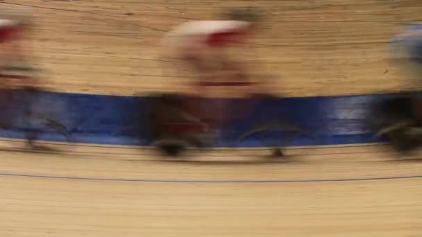 Велоспорт гонки Критий трек — стокове відео