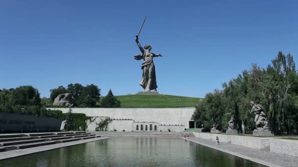 Monument Motherland mother — Stock Video
