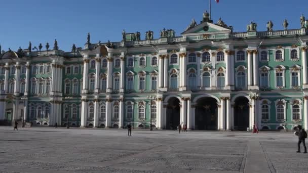 Зимовий палац орієнтири Санкт-Петербурга — стокове відео