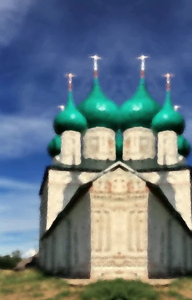 Green dome of Cathedral — Stock Photo, Image