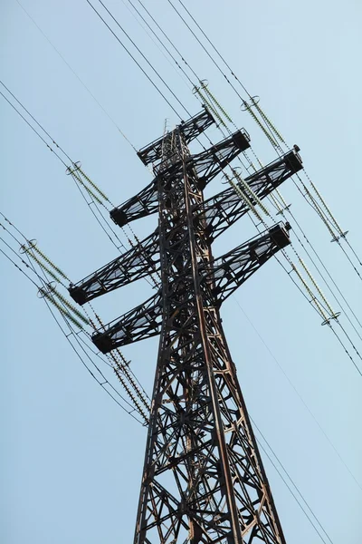 High voltage power line — Stock Photo, Image