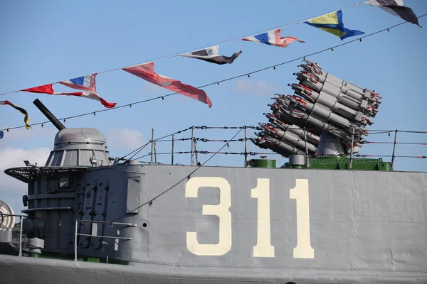 Uzbrojenie okrętów wojennych — Zdjęcie stockowe