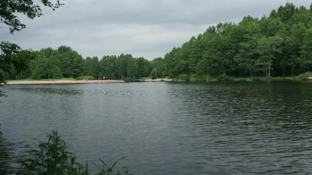 Schilderachtig uitzicht op de rivier — Stockvideo