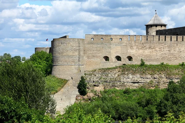 Vista de la fortaleza de Ivangorod —  Fotos de Stock