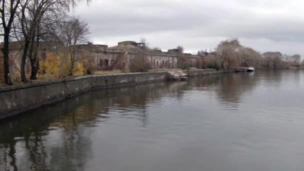 Harbor fort Totleben — Stock Video