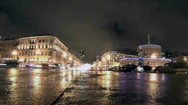 São Petersburgo cityscape time lapse — Vídeo de Stock