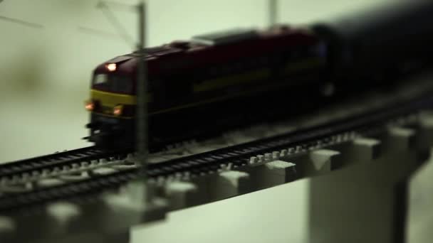 Noční vlak express — Stock video