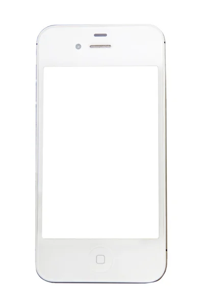 Apple iphone beyaz beyaz arka plan üzerinde izole