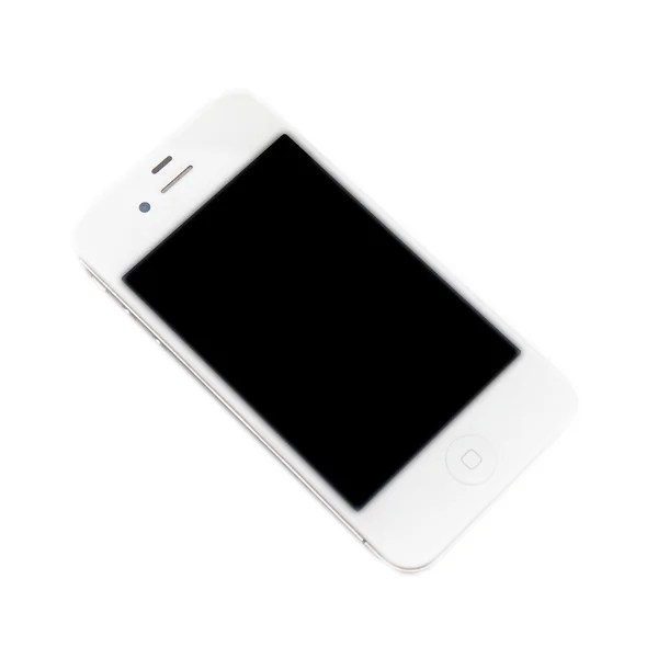Putih iPhone Apple diisolasi pada latar belakang putih — Stok Foto