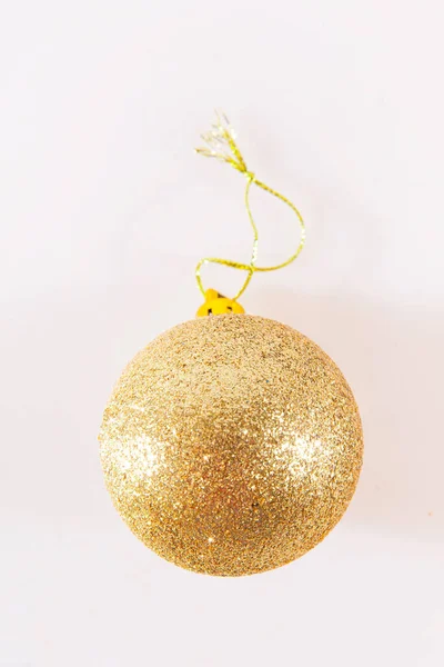 Golden Christmas Tree Toy Christmas Tree Preparing New Year — Stock Photo, Image