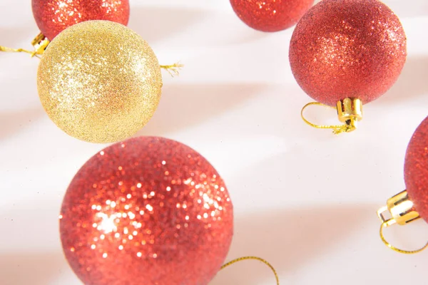 Multicolored Christmas Tree Toys Preparation Holiday — Stock Photo, Image