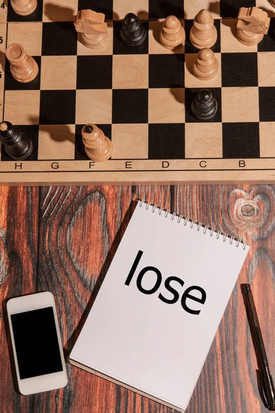 Konec Šachové Partie Porážka Černého Krále — Stock fotografie