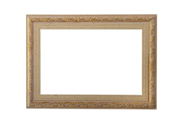 Wooden frame on a white background — Stock Photo, Image