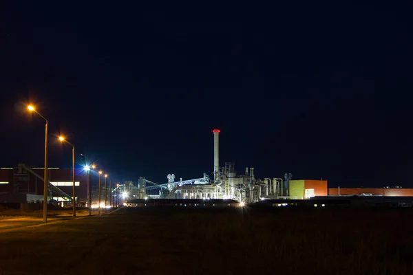 Night image of chemical plant.