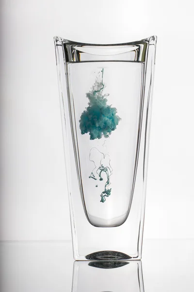 High-speed photos of ink dropped in water — Stock Photo, Image