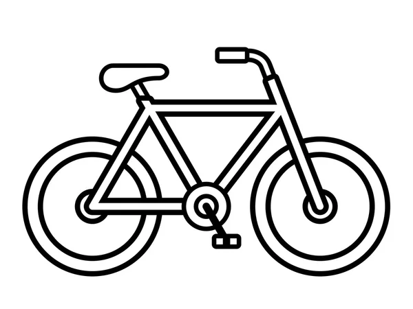 Bisiklet anahat illüstrasyon — Stok Vektör