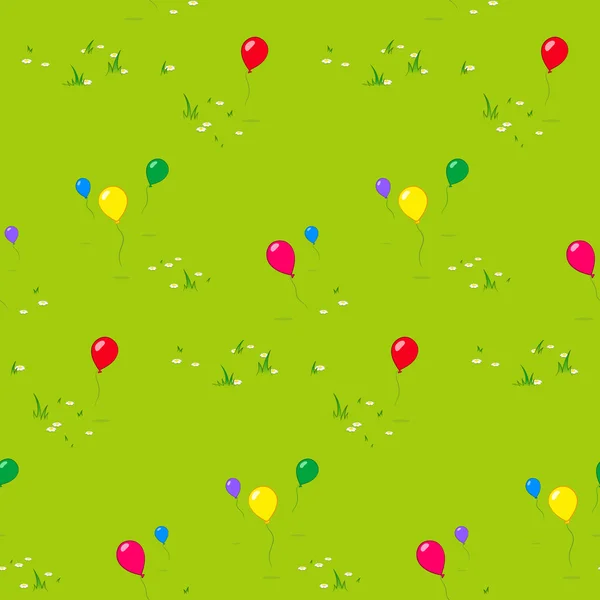 Fond de fête pour enfants avec ballons flottants — Image vectorielle