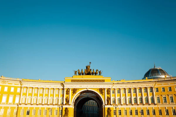 Edifício Estado Maior Praça Palácio São Petersburgo Rússia — Fotografia de Stock
