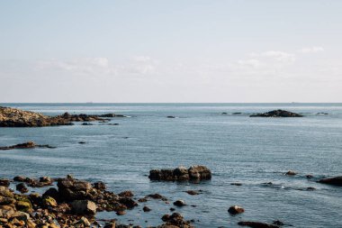 Busan, Kore 'de taşlı Gijang mavi denizi