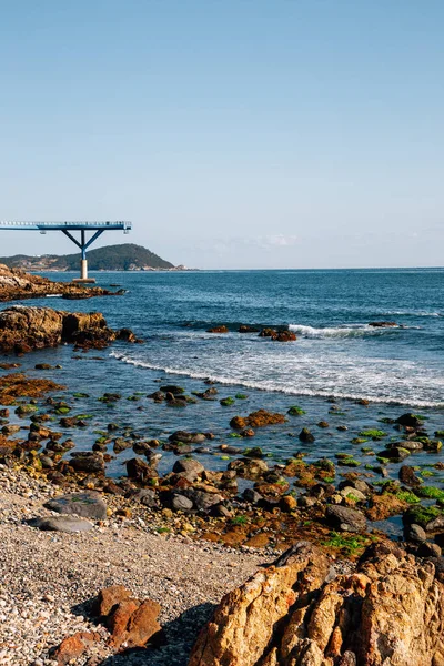 Paseo Aéreo Cheongsapo Daritdol Mar Azul Busan Corea — Foto de Stock