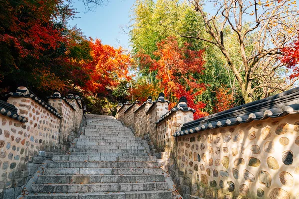 Herfst Van Beomeosa Tempel Busan Korea — Stockfoto