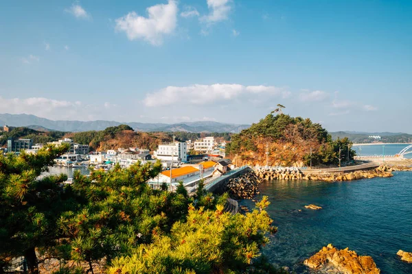 Blick Auf Das Dorf Namae Hang Meer Yangyang Korea — Stockfoto