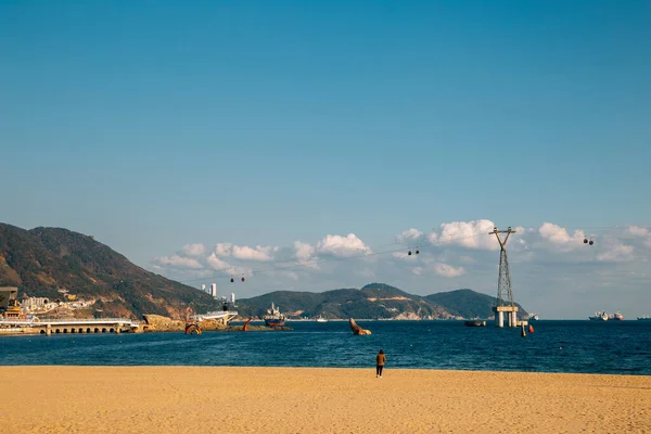 韩国釜山松岛海滩 — 图库照片