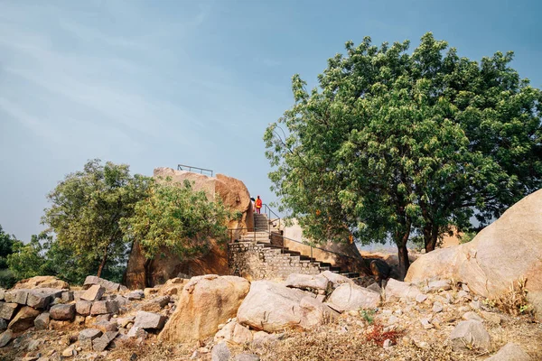 Königliche Umzäunungsplattform Hampi Indien — Stockfoto