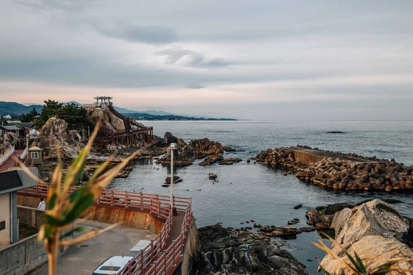 Vista Panorâmica Parque Sodol Mar Rocha Gangneung Coréia — Fotografia de Stock