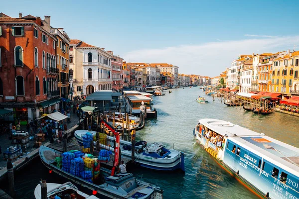 Venecia Italia Agosto 2016 Vista Panorámica Del Gran Canal Venecia — Foto de Stock