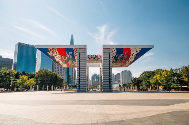 Seoul, Korea - October 6, 2020 : Olympic park World Peace Gate