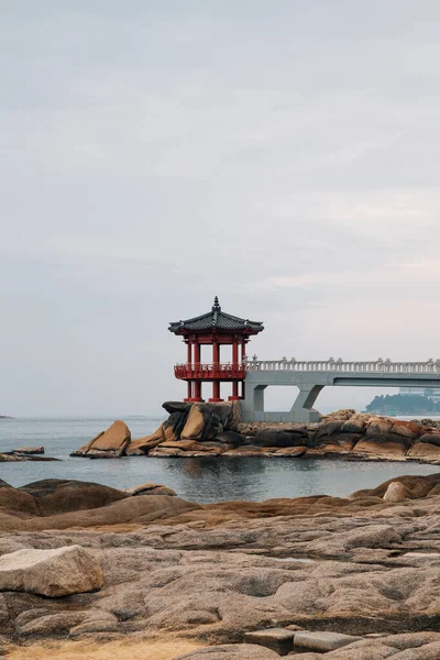 Yeonggeumjeong Pavilhão Tradicional Coreano Mar Sokcho Coréia — Fotografia de Stock