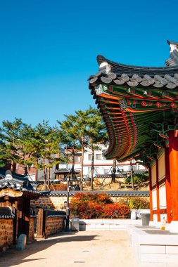 Miryang, Kore - 8 Kasım 2020: Miryang Yerel İdare Merkezi Geleneksel Mimari