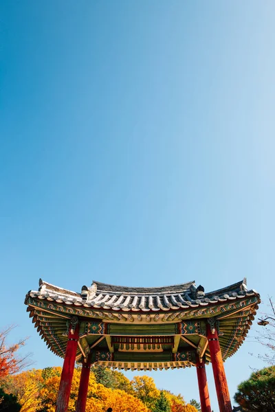Pawilon Yeongnamnu Koreańska Tradycyjna Architektura Jesienią Miryang Korea — Zdjęcie stockowe