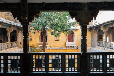 Bagore Ki Haveli, Udaipur, Hindistan 'daki eski geleneksel ev.