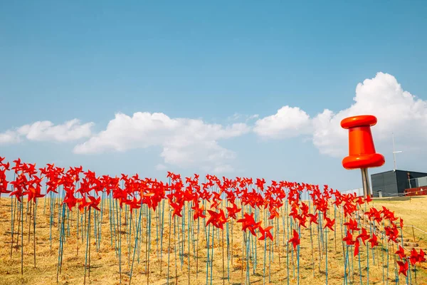 Paju Korea April 2021 Rode Raderen Imjingak Pyeonghoa Nuri Park — Stockfoto