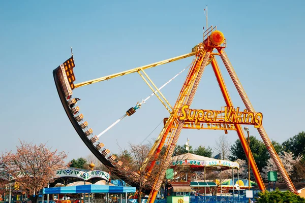 Paju Korea Квітня 2021 Imjingak Pyeonghoa Nuri Amusement Park — стокове фото