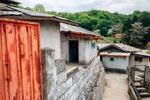 Suncheon, Kore - 27 Nisan 2021 Suncheon Açık Film Seti, Kore 'nin eski köyü