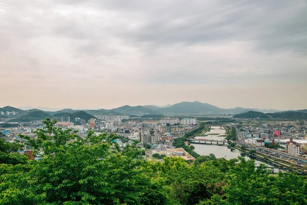 Suncheon City View Jukdobong Park Suncheon Korea — Stock Photo, Image