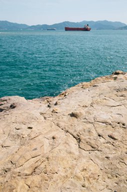 Kore, Yeosu 'daki Odongdo Adası denizi ve kayaları