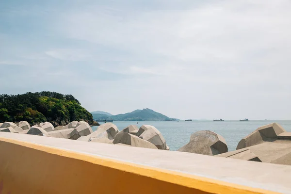 Insel Odongdo Und Meer Yeosu Korea — Stockfoto