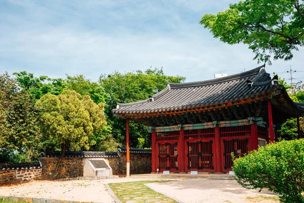 Tradiční Korejská Architektura Gosodae Korejském Yeosu — Stock fotografie