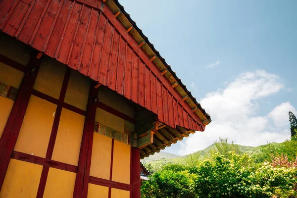 Jogyesan Montanha Templo Seonamsa Primavera Suncheon Coréia — Fotografia de Stock