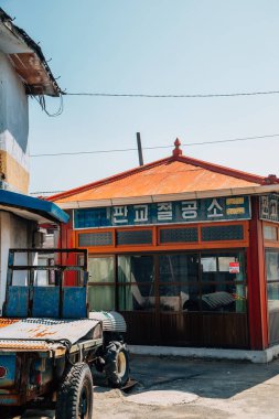 Seocheon, Kore - 25 Mart 2021 Pangyo eski kasaba sokağı