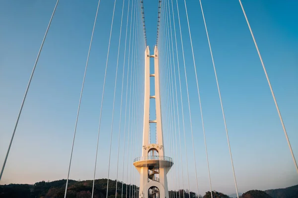 Hängebrücke Yedangho Yesan Korea — Stockfoto