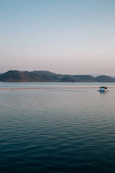 Sunset Yedang Lake Yesan Korea — Stock Photo, Image